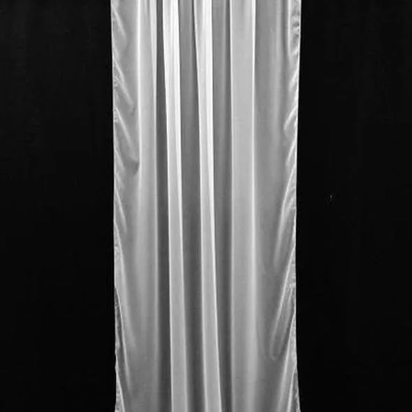 1pc - Chiffon Drapery Panels 20' Tall x 54" wide - White