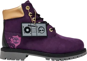 6 Inch Premium Boot Youth Hip Hop Royalty, purple