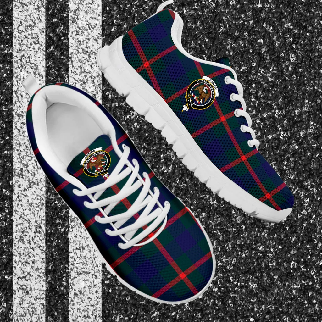 Agnew Tartan Sneakers with Family Crest