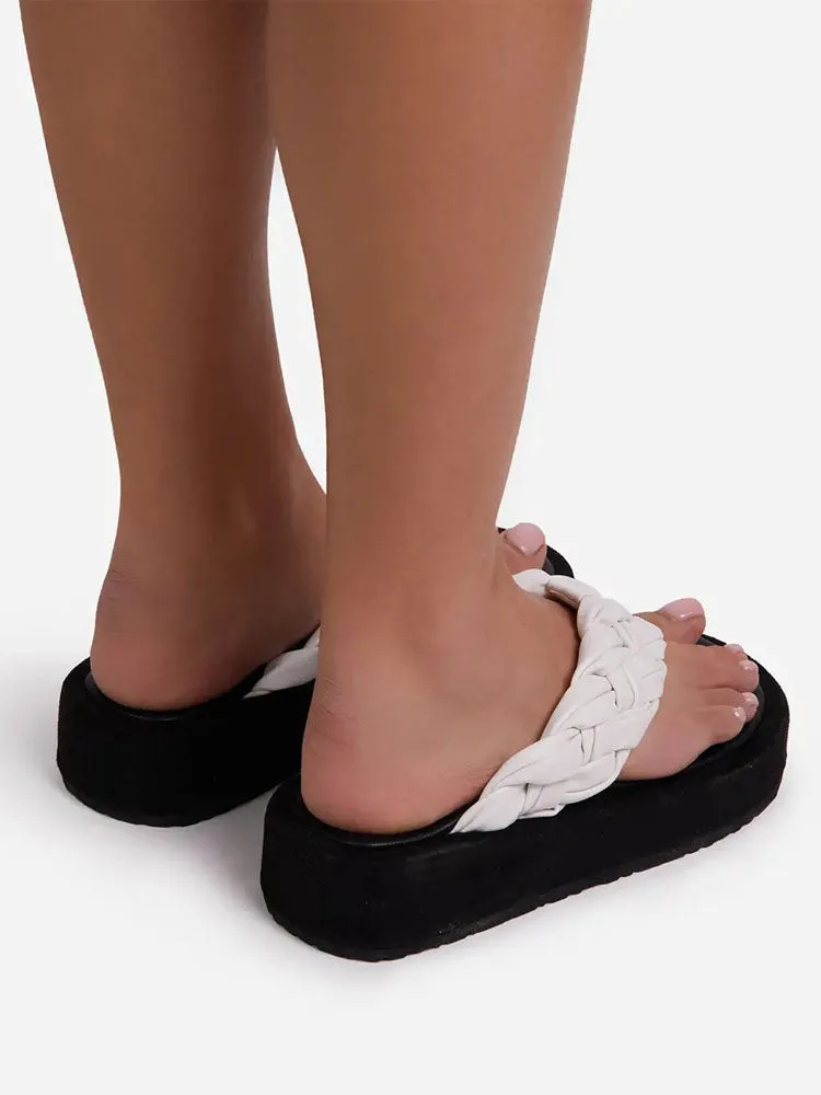 Amozae-Casual Braided Flip-Flops Sandals