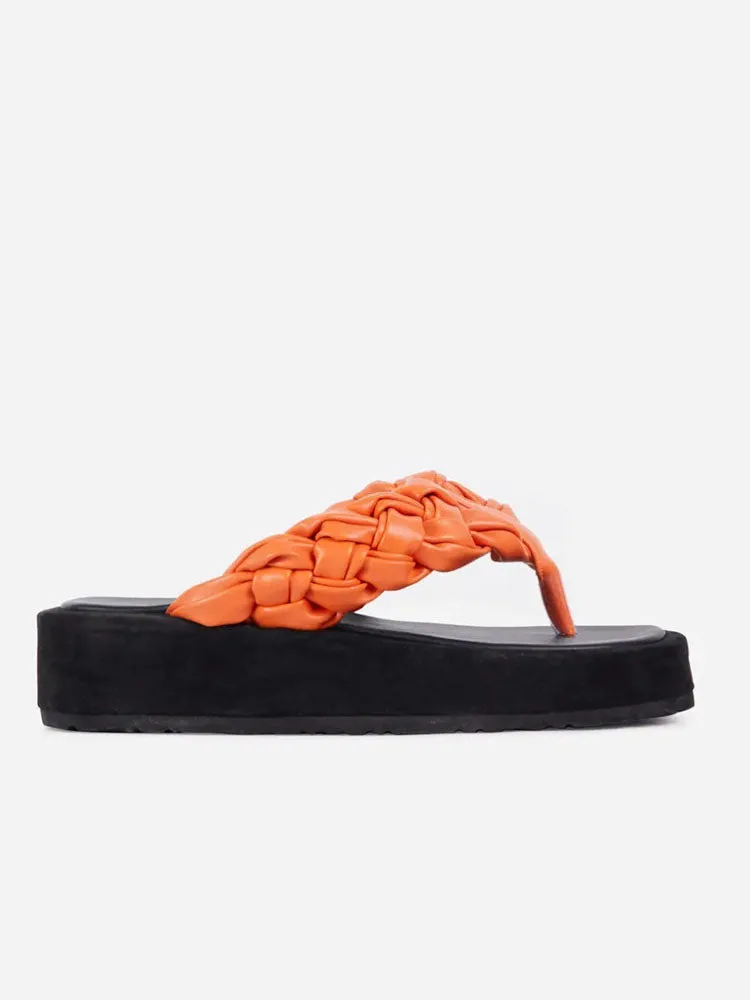 Amozae-Casual Braided Flip-Flops Sandals