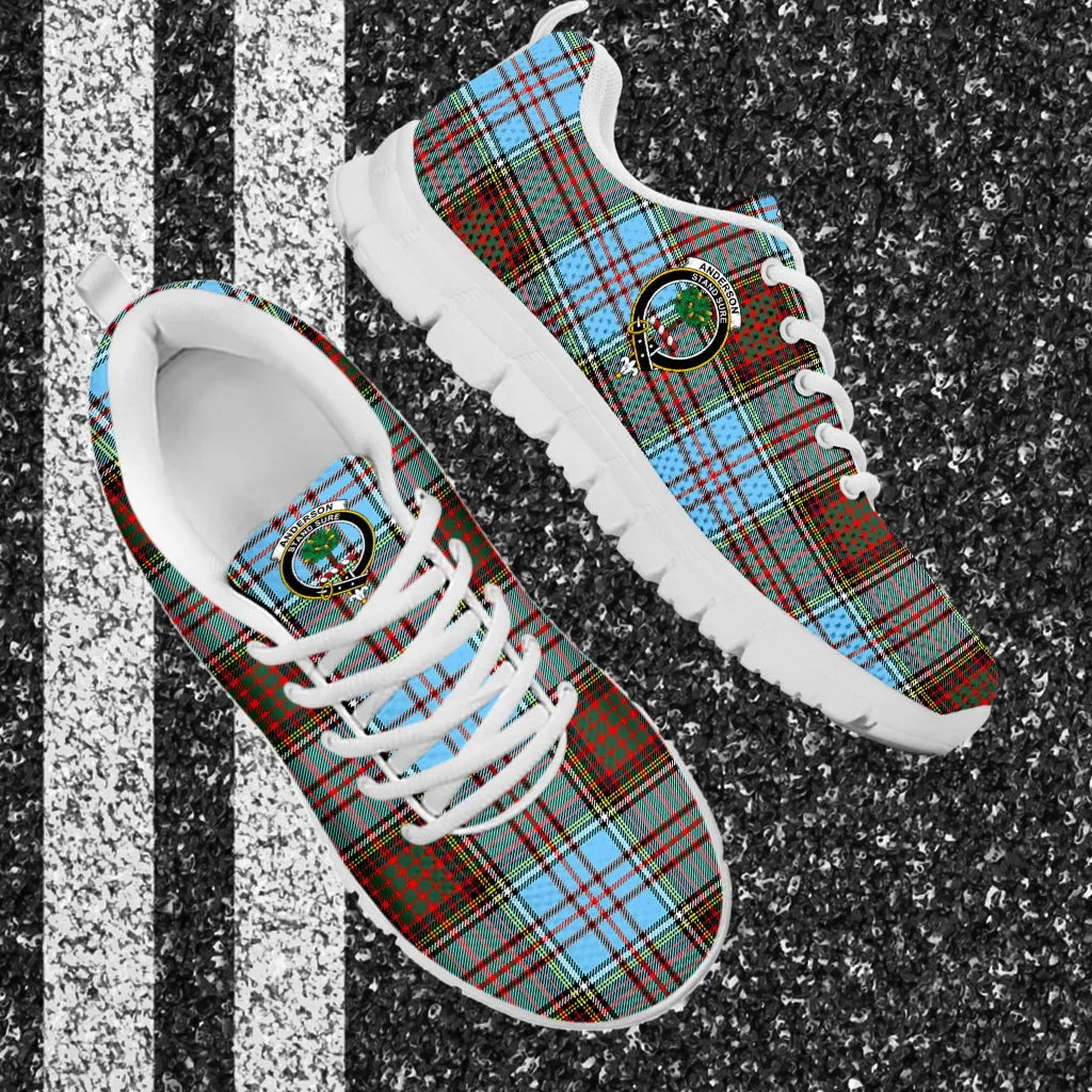 Anderson Ancient Tartan Sneakers with Family Crest