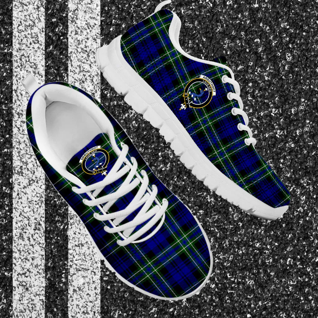 Arbuthnot Modern Tartan Sneakers with Family Crest