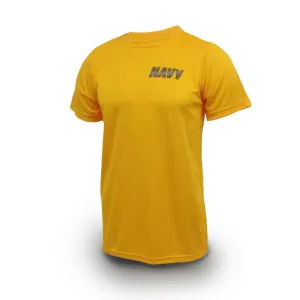 AS-IS NAVY PT Yellow Short Sleeve T-Shirt - New Balance