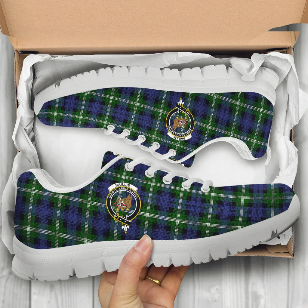 Baillie (Bailey) Tartan Sneakers with Family Crest