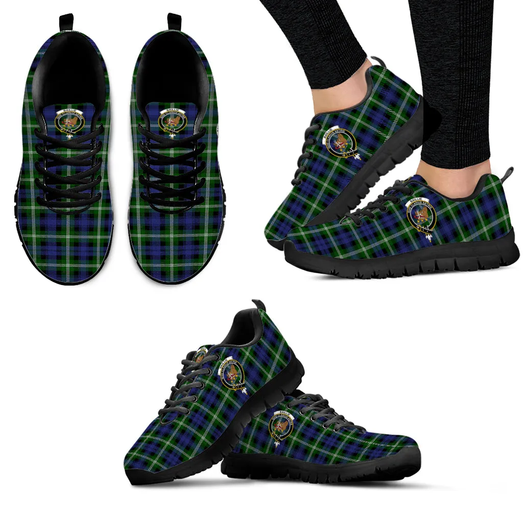 Baillie (Bailey) Tartan Sneakers with Family Crest