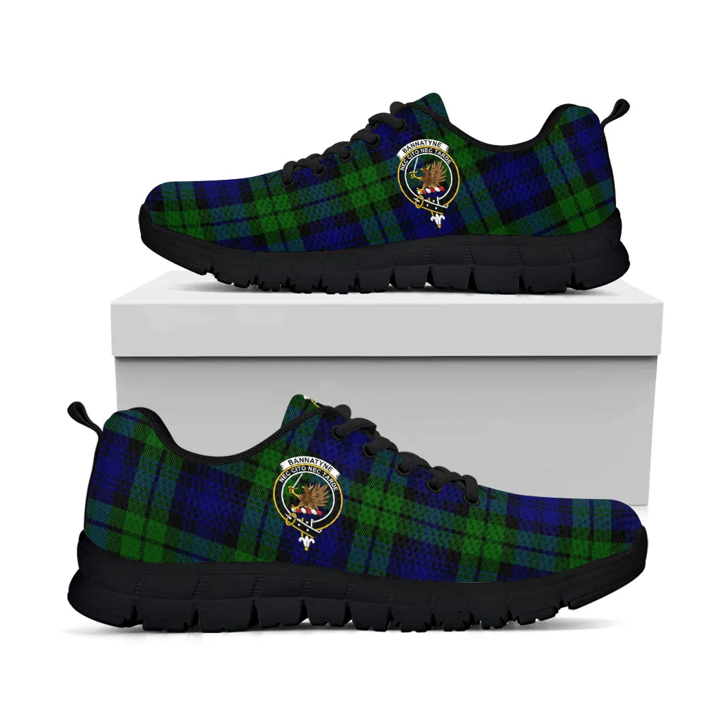 Bannatyne Tartan Sneakers with Family Crest