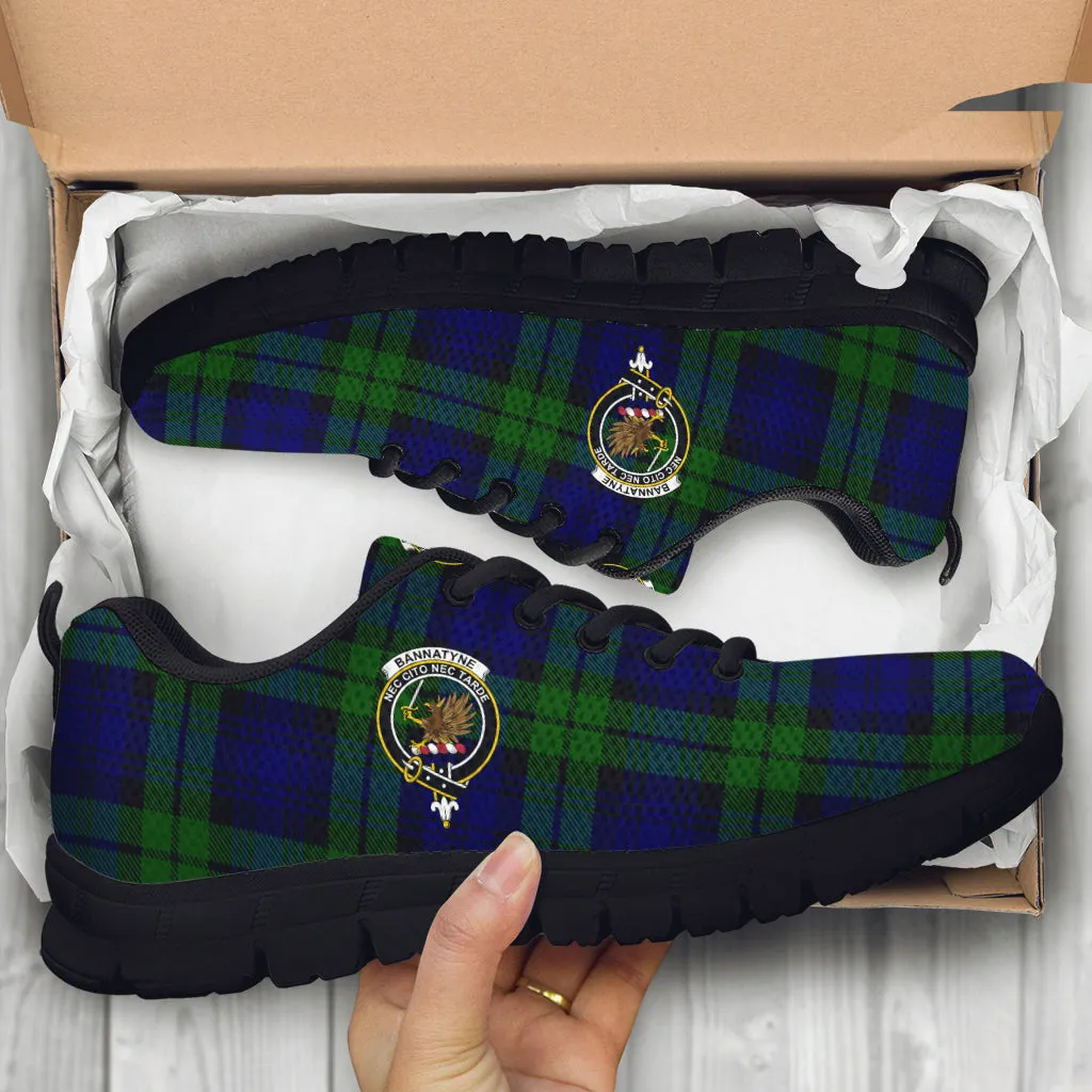 Bannatyne Tartan Sneakers with Family Crest