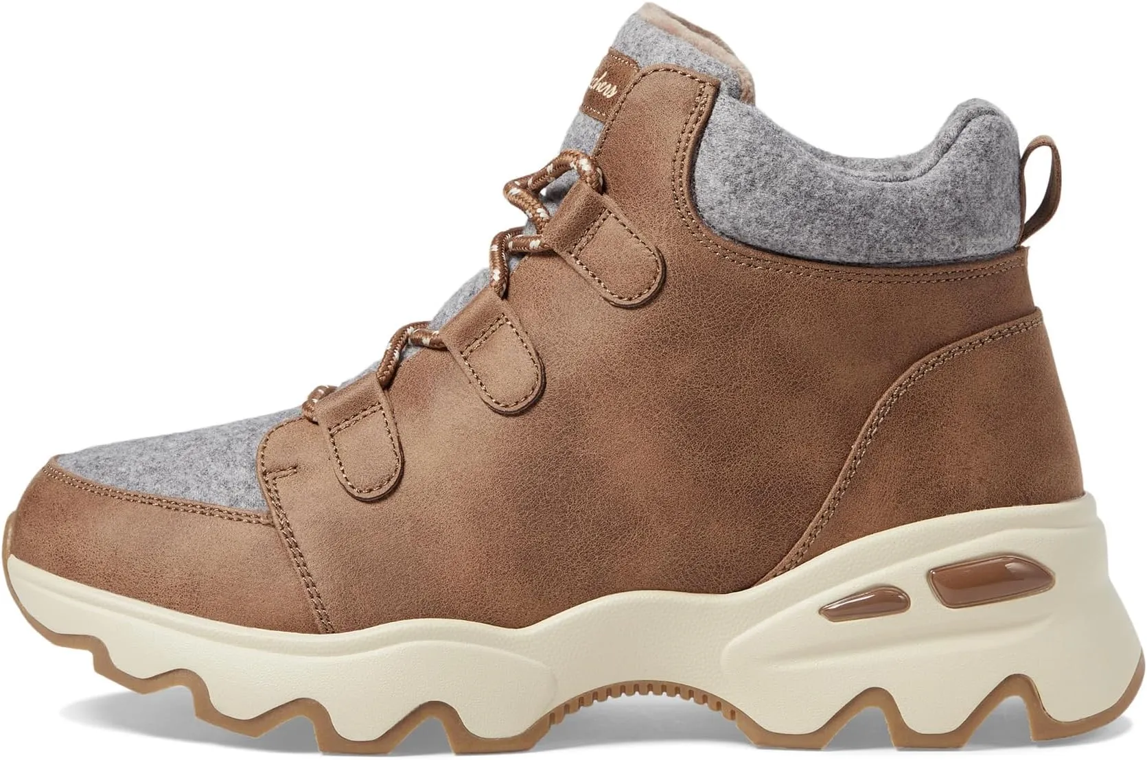 Big Lug SKECHERS Lace-Up Boots, Chestnut