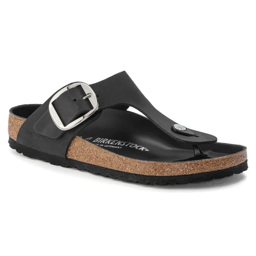 BIRKENSTOCK GIZEH BIG BUCKLE - BLACK