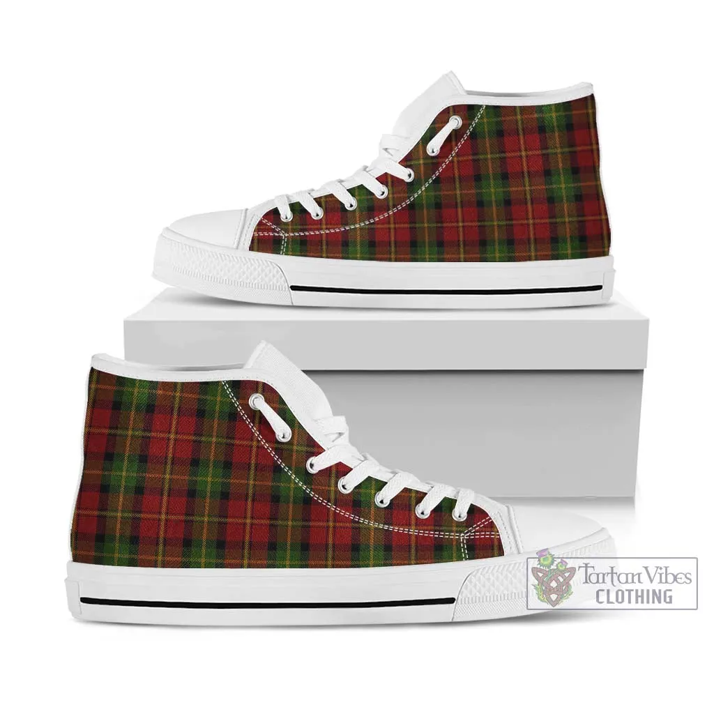 Blackstock Red Dress Tartan High Top Shoes