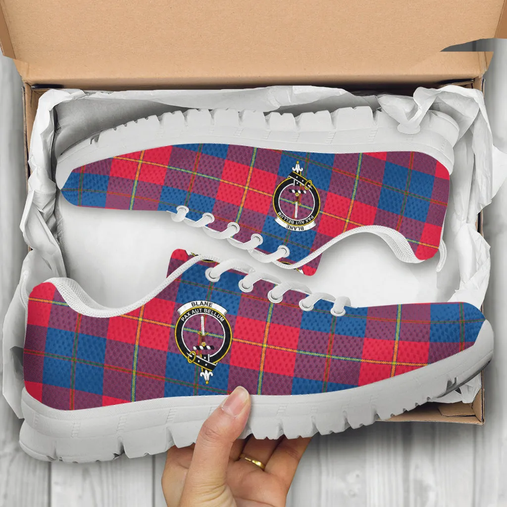 Blane Tartan Sneakers with Family Crest