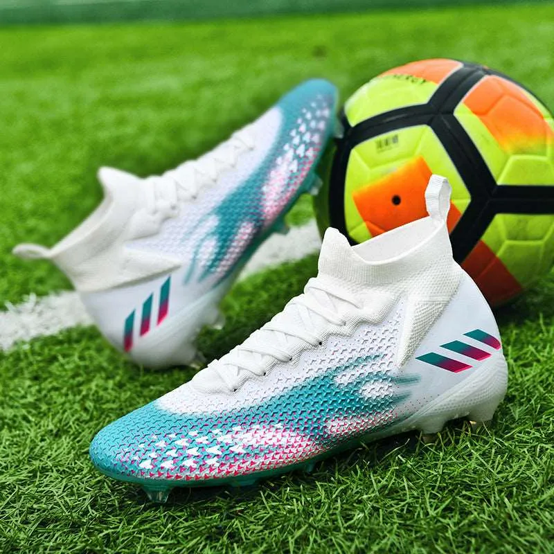 Breathable Adult and Kids' Soccer Cleats, Training