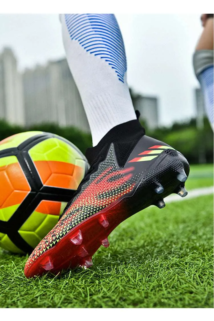 Breathable Adult and Kids' Soccer Cleats, Training