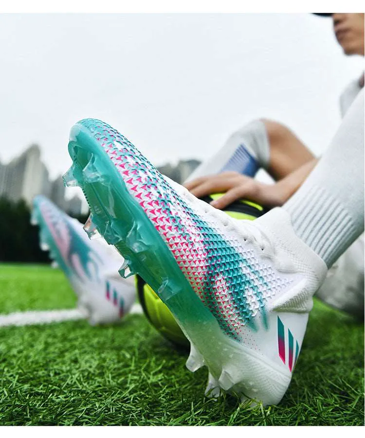 Breathable Adult and Kids' Soccer Cleats, Training