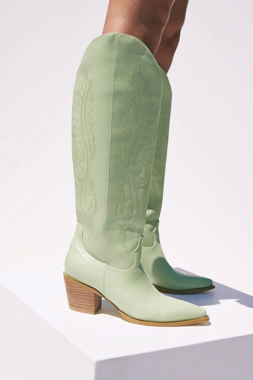 Darius Western Boot ~ Mint