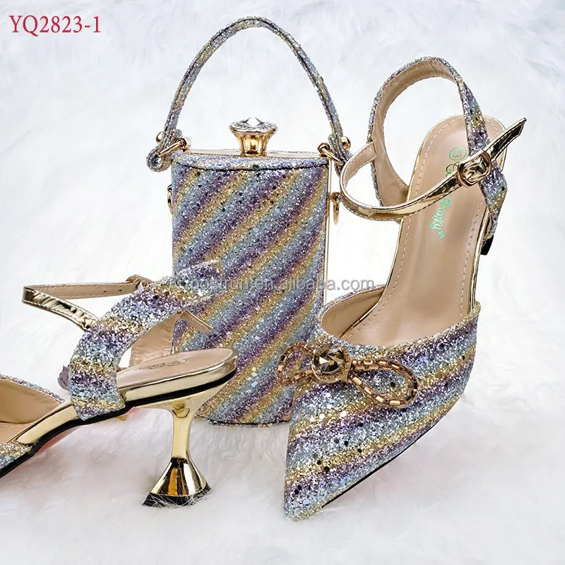 Diamond Princess Arket Sandals & Purse Set