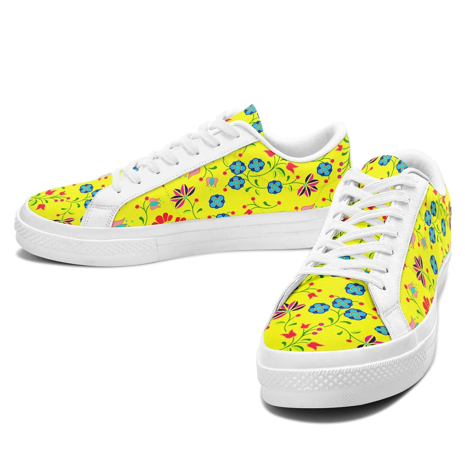 Fleur Indigine Mais Aapisi Low Top Canvas Shoes White Sole