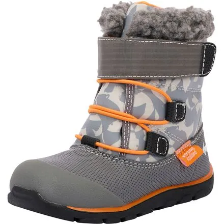 Gilman Waterproof Insulated Boots - Junior Boys See Kai Run , grey/orange