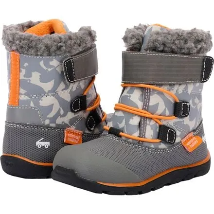 Gilman Waterproof Insulated Boots - Junior Boys See Kai Run , grey/orange