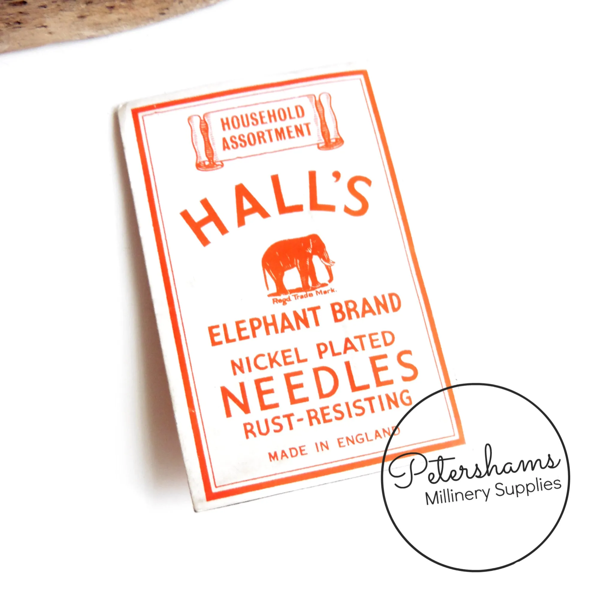 Halls 'Elephant Brand' Sewing Needle Pack - 1940's