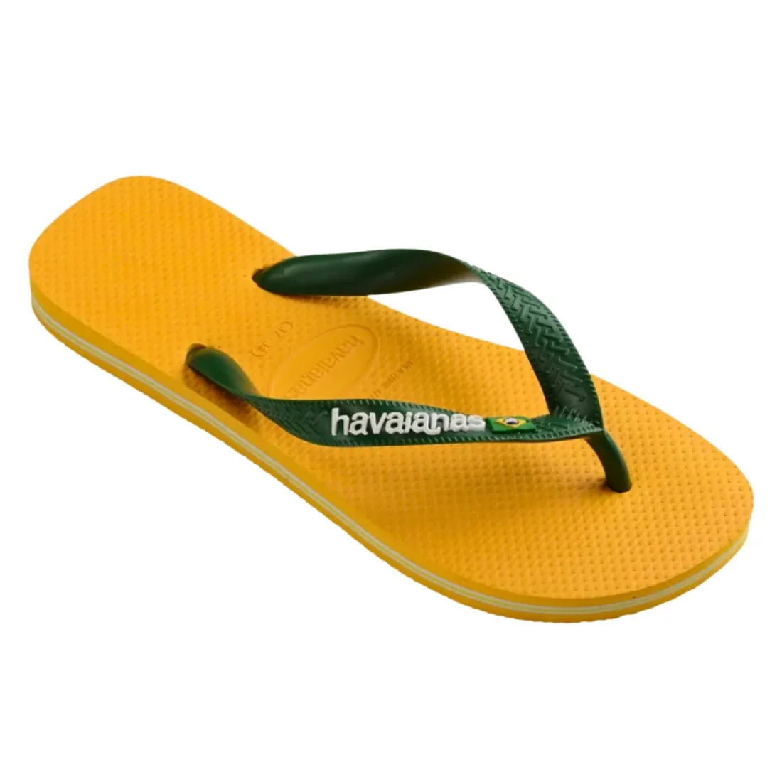 Havaianas Brasil Logo Flip Flop - Pop Yellow