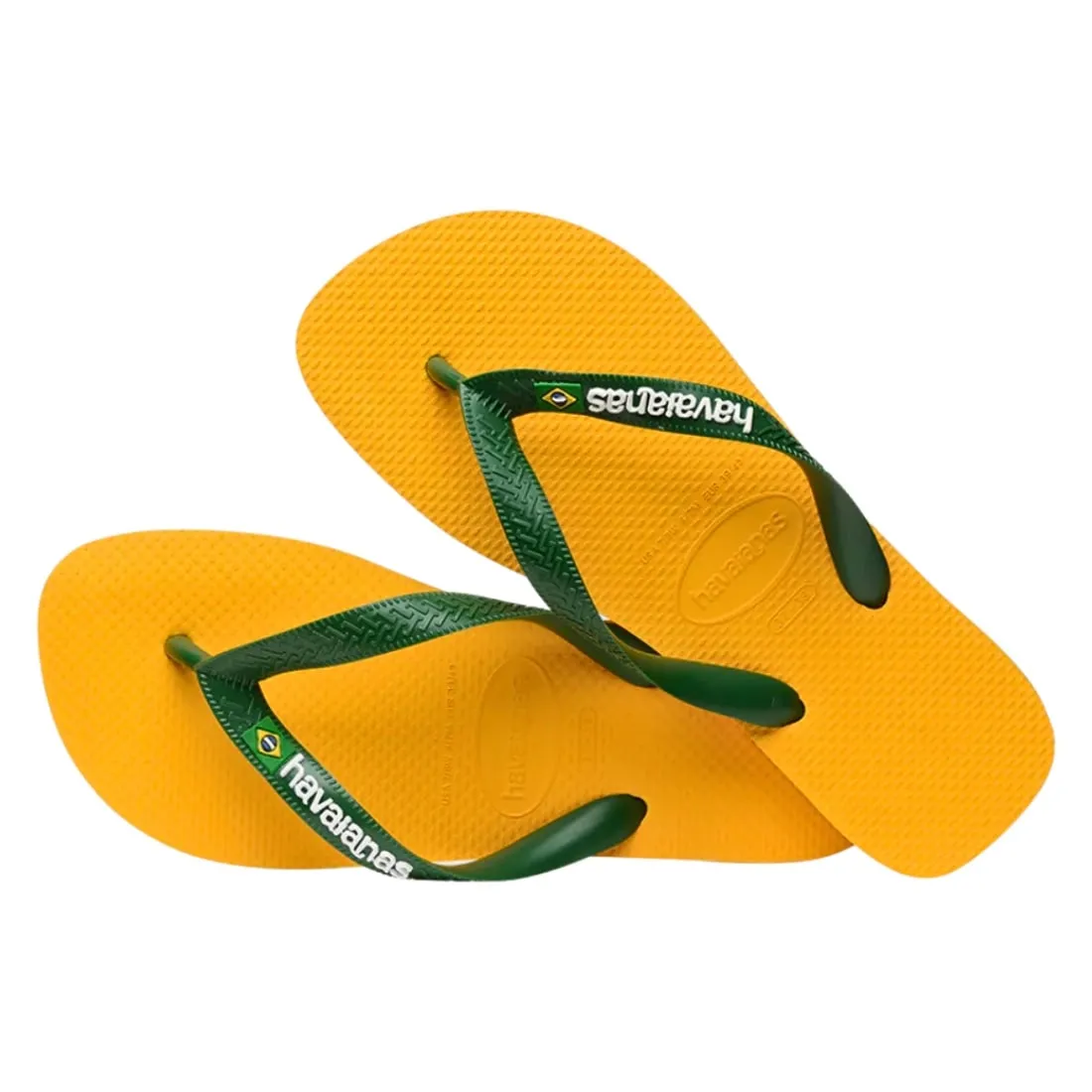 Havaianas Brasil Logo Flip Flop - Pop Yellow