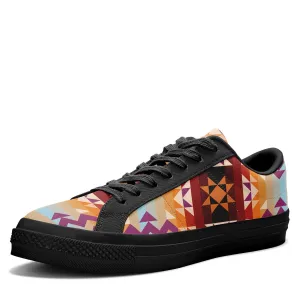 Heatwave Aapisi Low Top Canvas Shoes Black Sole