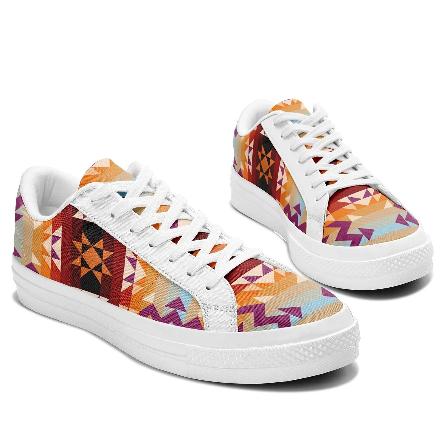 Heatwave Aapisi Low Top Canvas Shoes White Sole