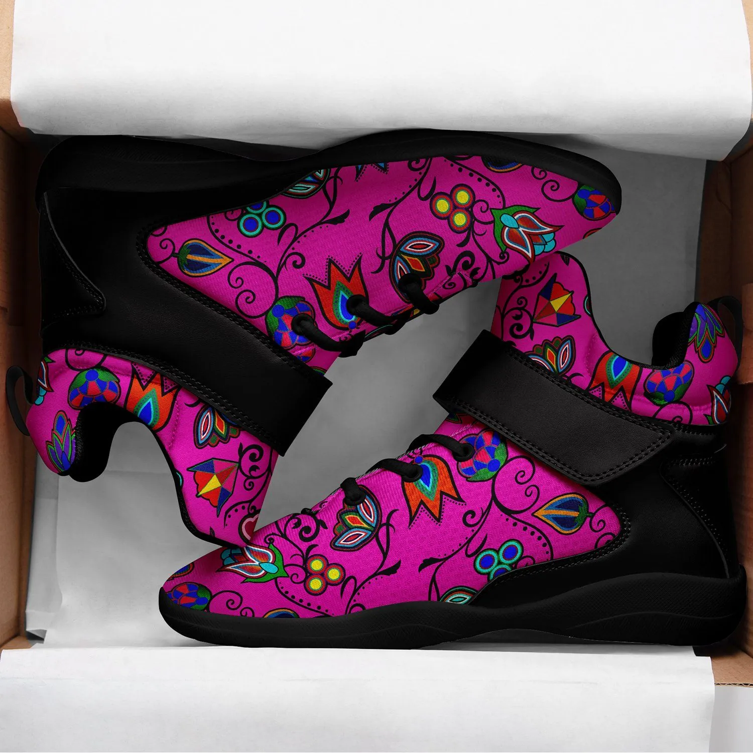 Indigenous Paisley Ipottaa Basketball / Sport High Top Shoes