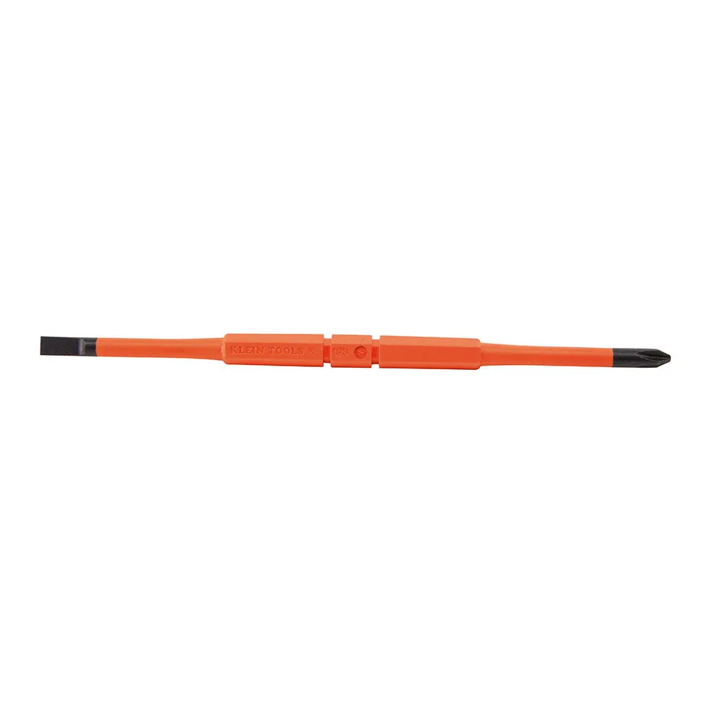 Klein 32293 2-in-1 Insulated Flip-Blade Screwdriver, #2 Ph, 1/4" Sl