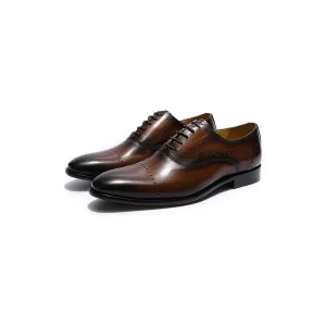 LaceLux Exotic Hand-Painted Oxford Shoes