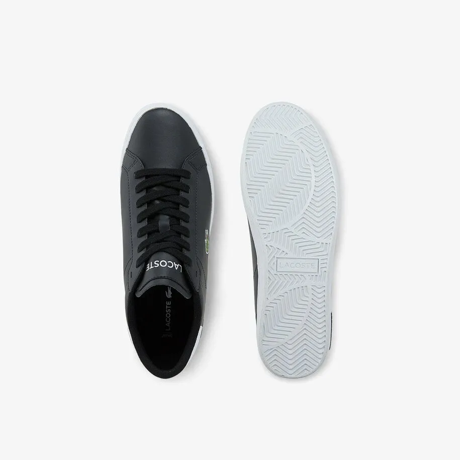 LACOSTE POWERCOURT 0520 1 SMA LTH -MENS / BLACK / WHITE