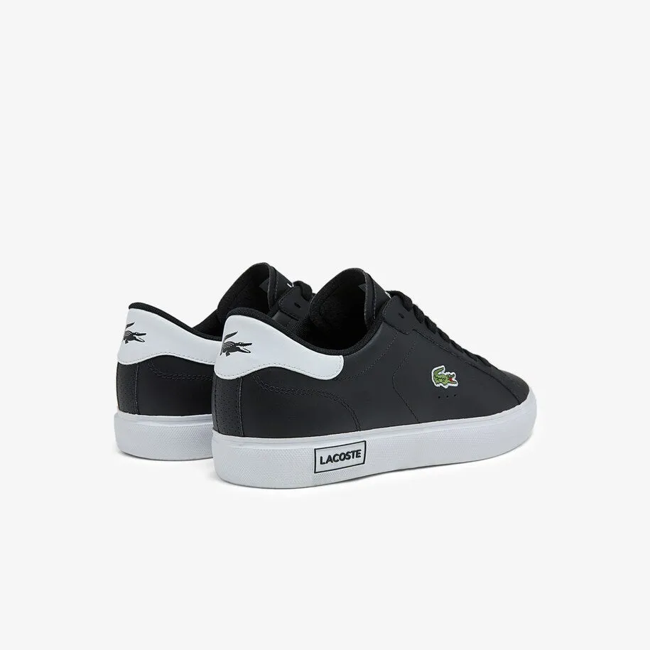 LACOSTE POWERCOURT 0520 1 SMA LTH -MENS / BLACK / WHITE