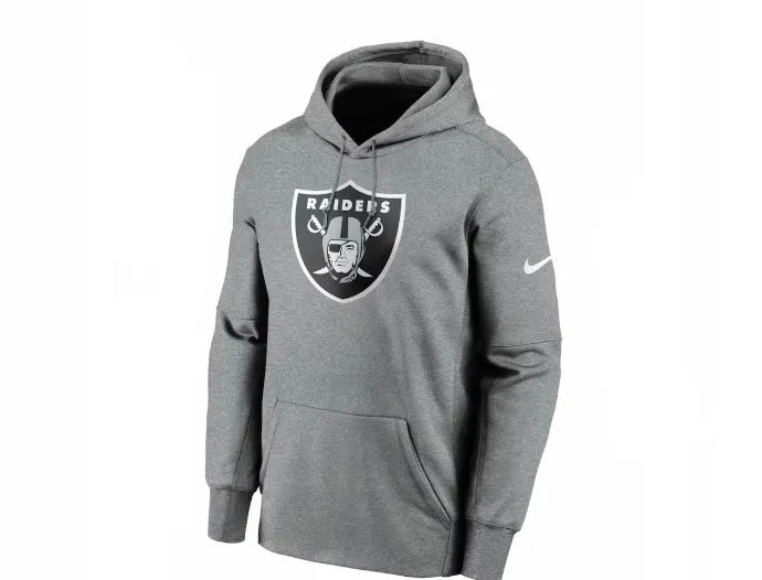 LAS Vegas Raiders NFL Nike Prime Logo Hoodie Jumper - Dark Grey