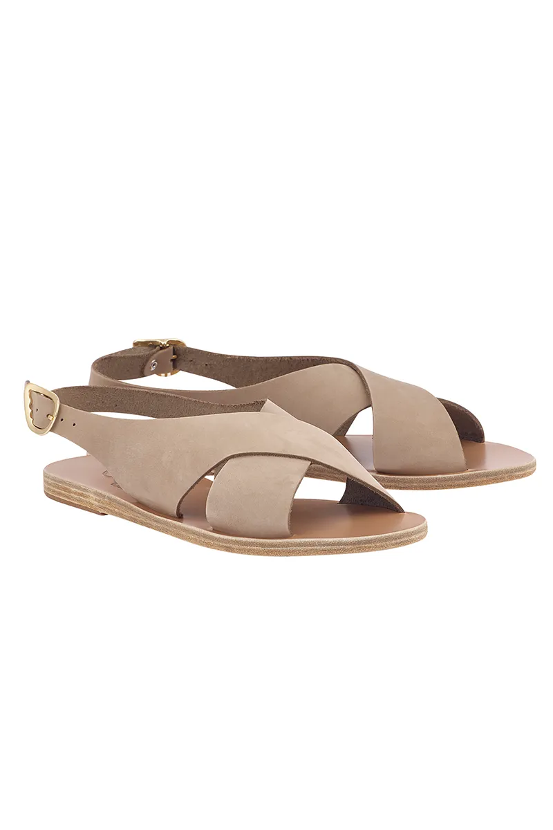 Maria Nubuck Sandals in Canapa