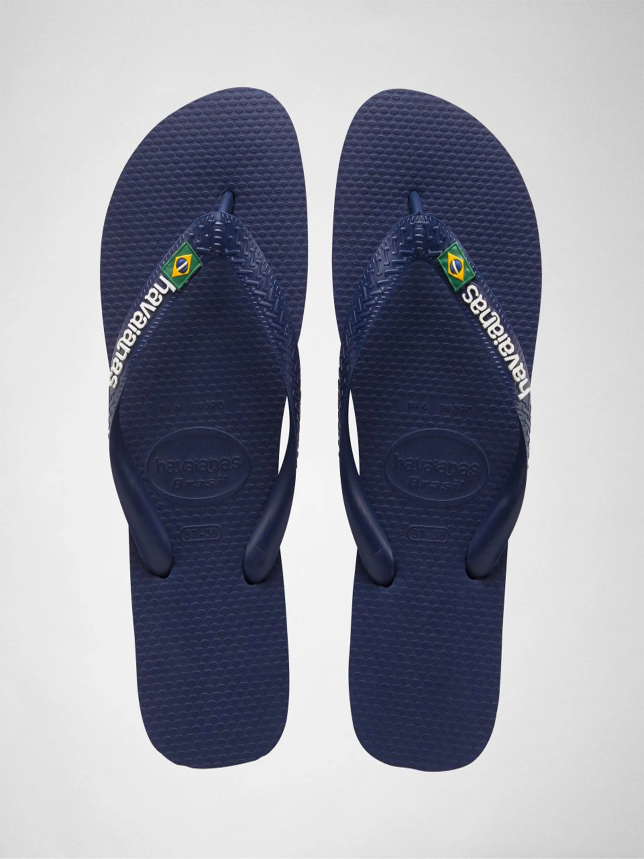 Men's Brand Logo Flip Flop,Navy