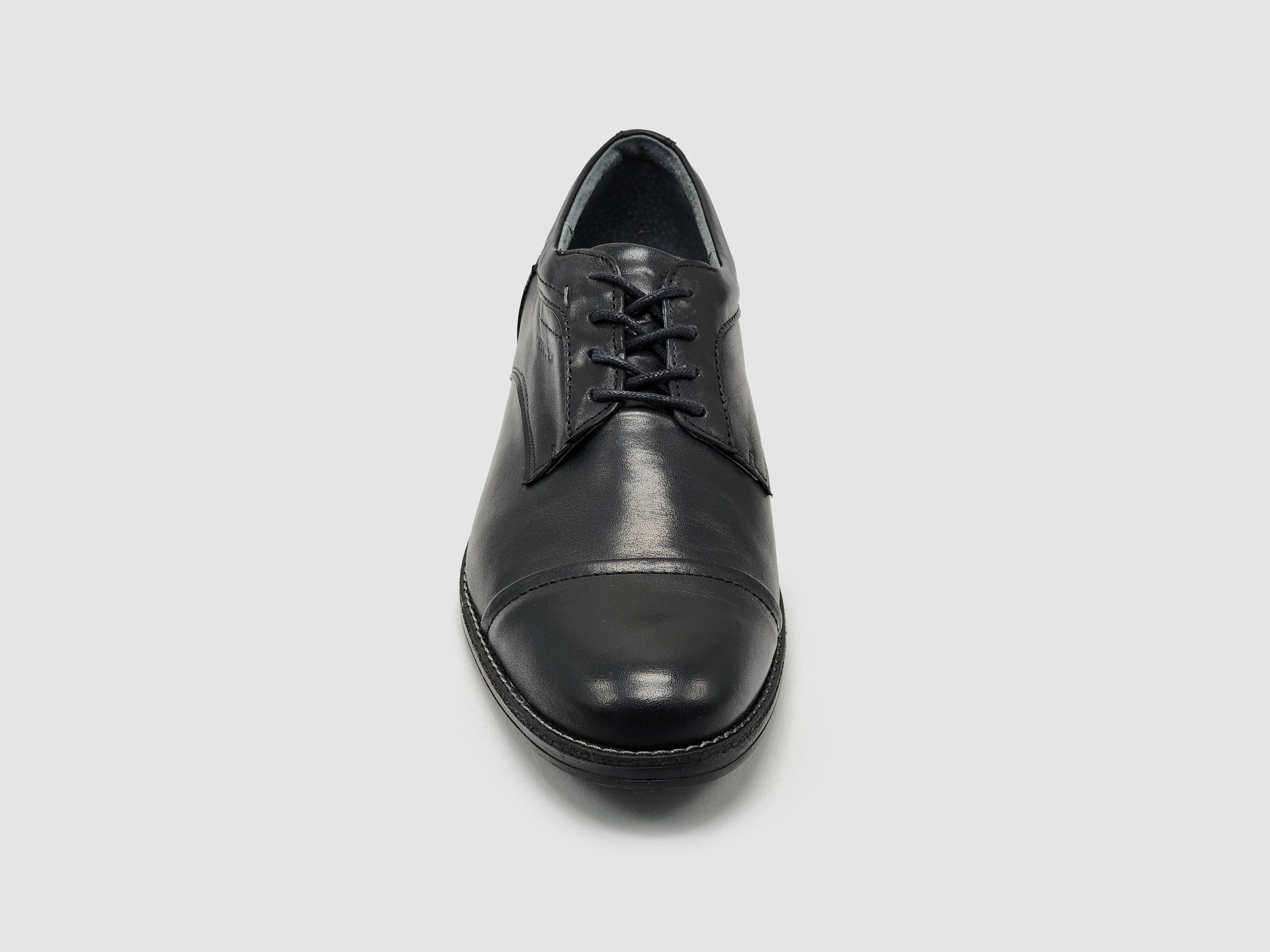 Men's Oxford Toe-Cap Leather Dress Shoes - Black