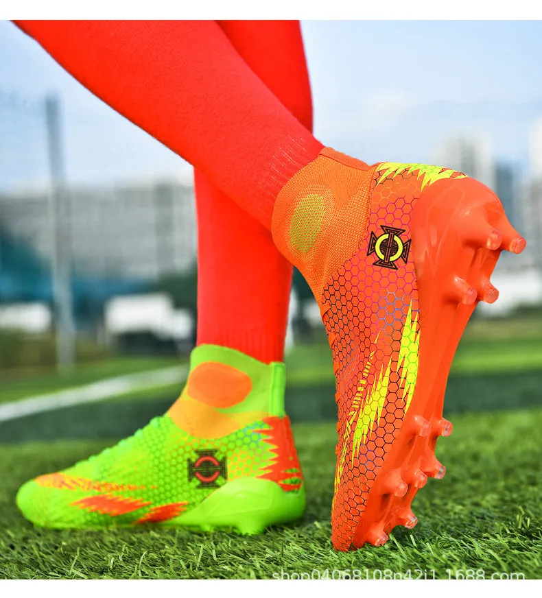 New High-Top Adult Soccer Cleats, Training