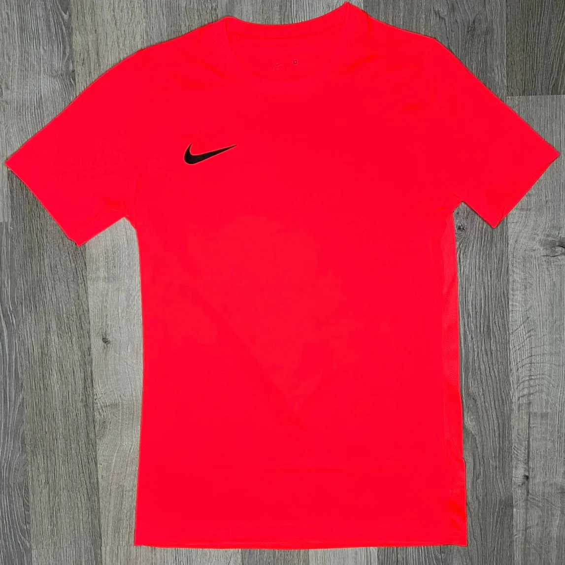 Nike Dri Fit Set - Tee & Shorts - Crimson Red / Black (Junior)