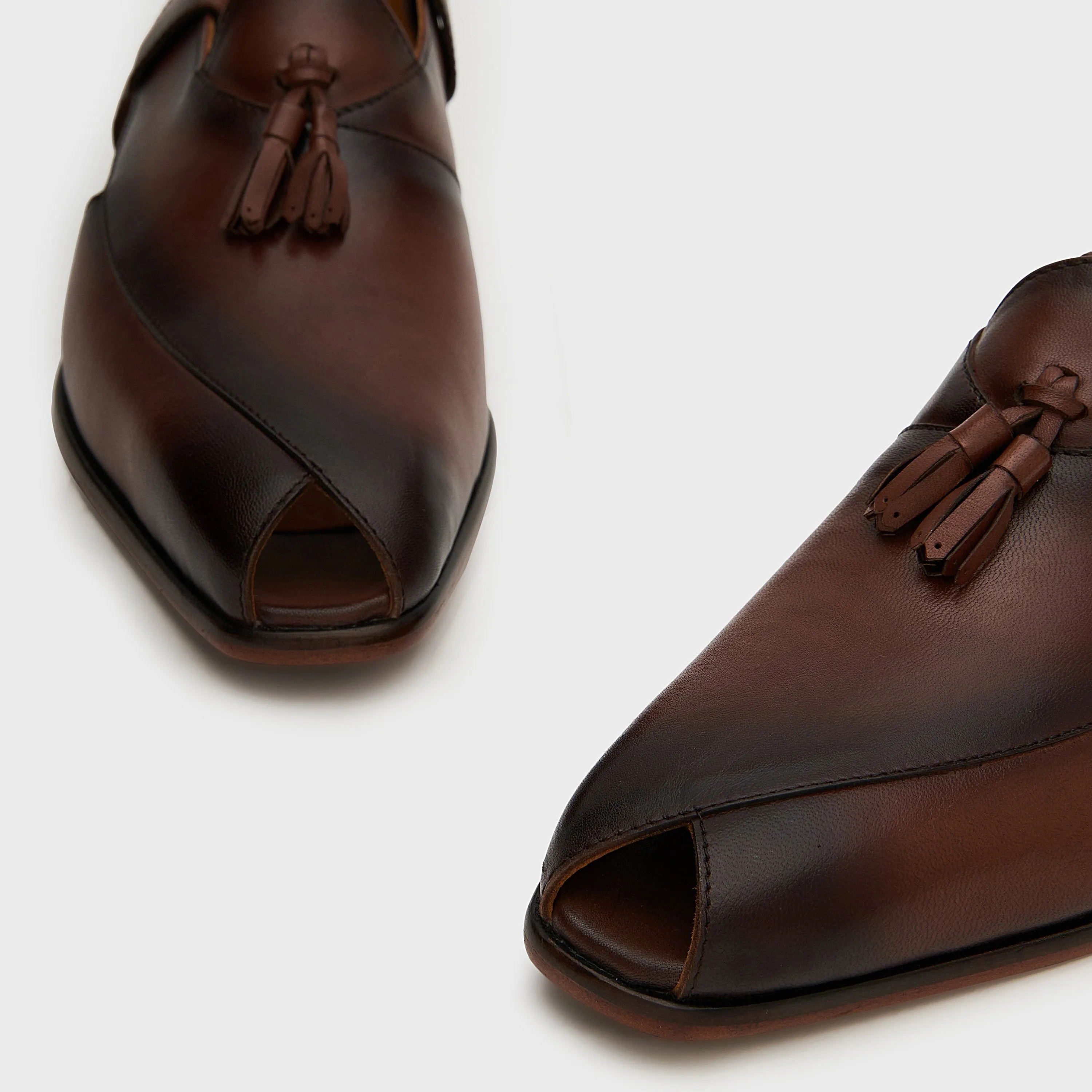 Peshauri Tassel | Choco Brown Leather