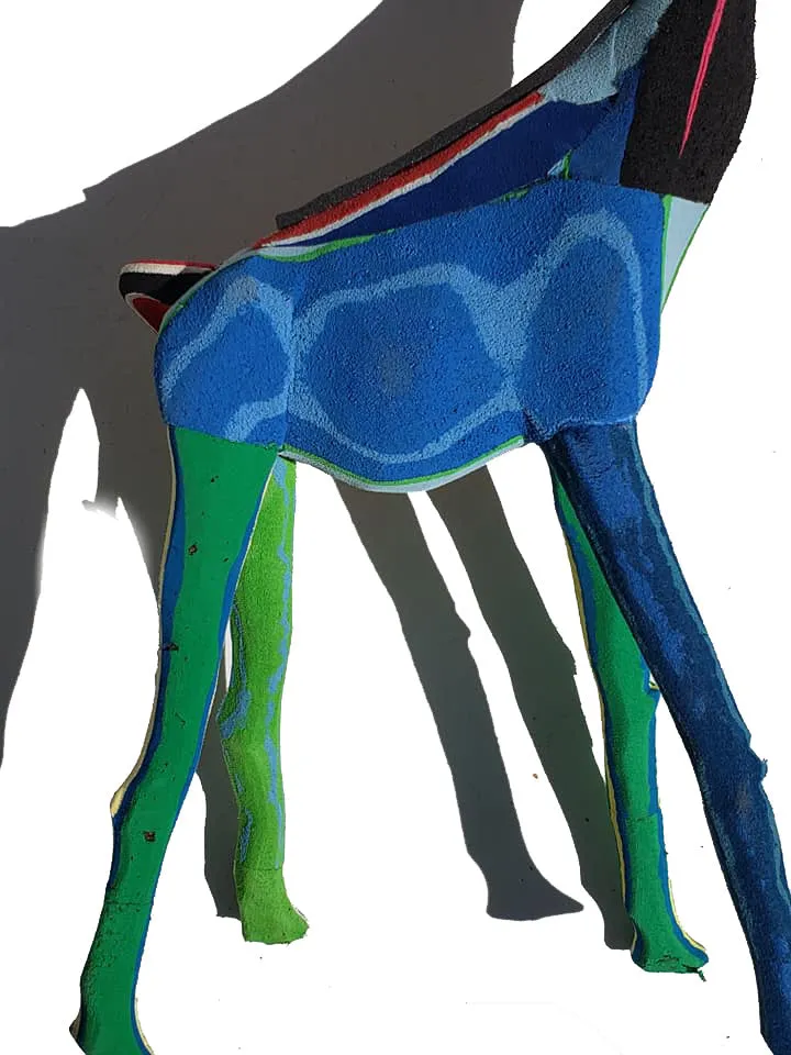 Recycled Rubber Giraffe Large