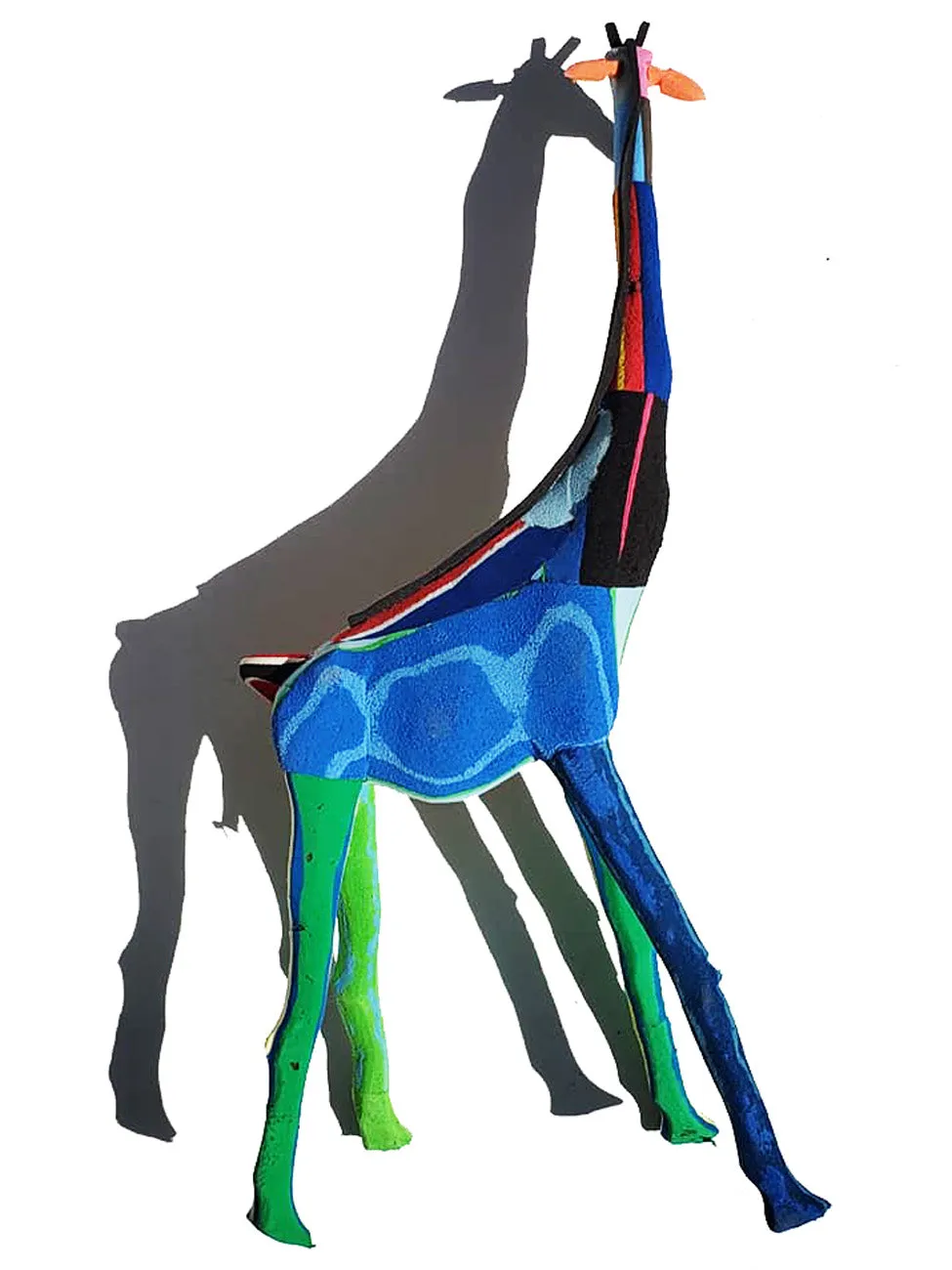 Recycled Rubber Giraffe Large