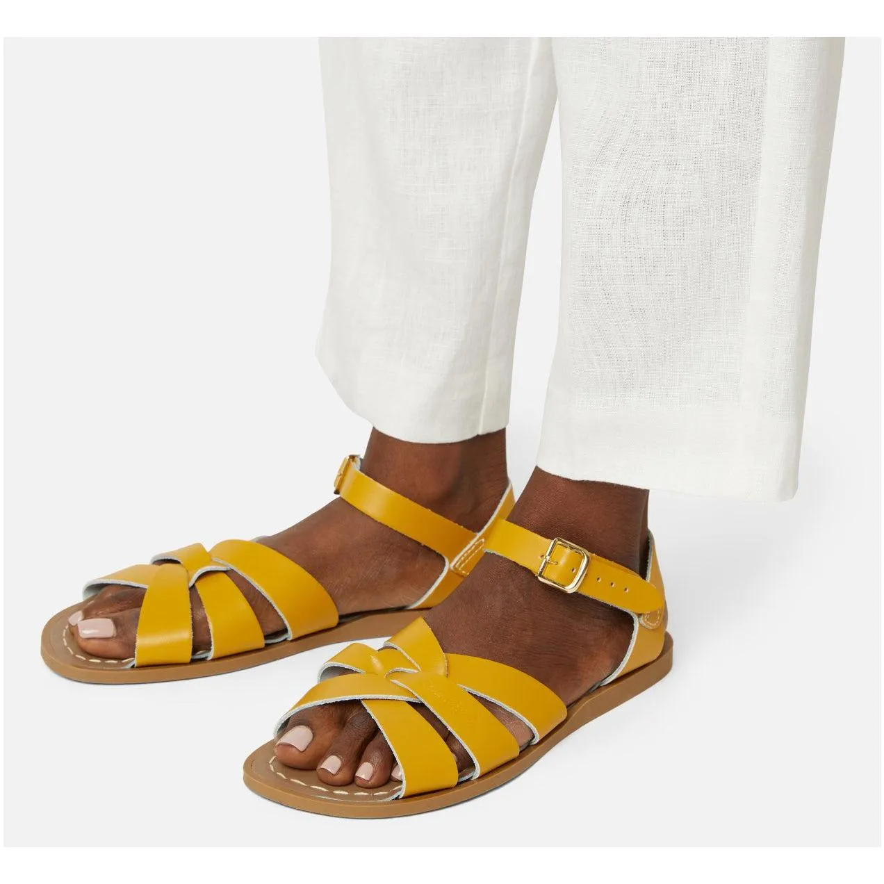 Saltwater Original Sandals - Mustard - Adult