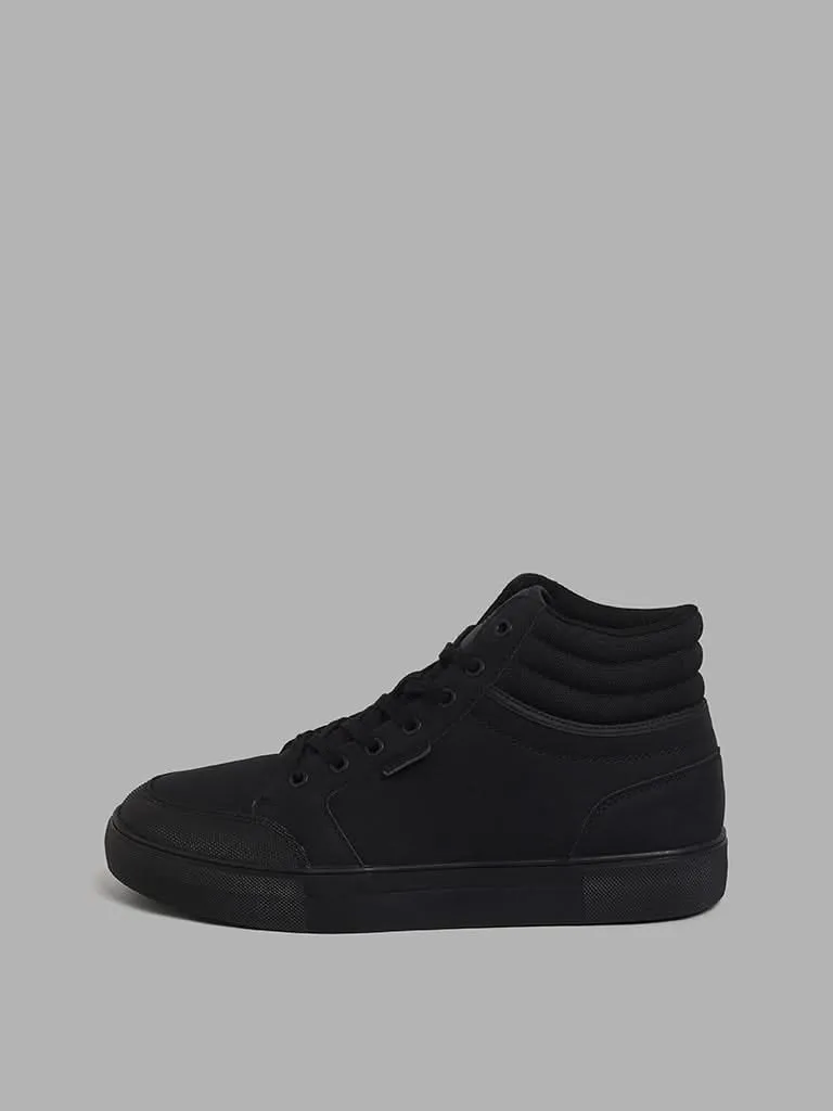 SOLEPLAY Black Low-Top Lace-Up Boots