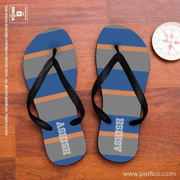 Stripes - The Sequel © Personalized Flip Flops