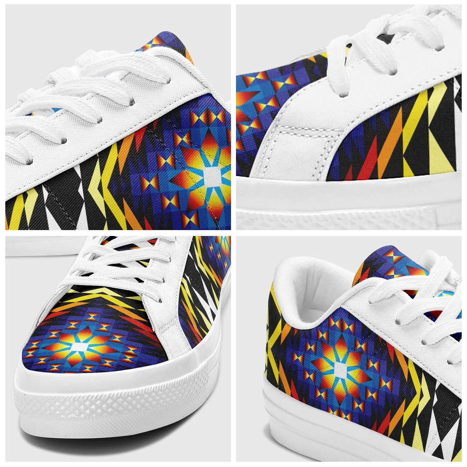 Sunset Blanket Aapisi Low Top Canvas Shoes White Sole