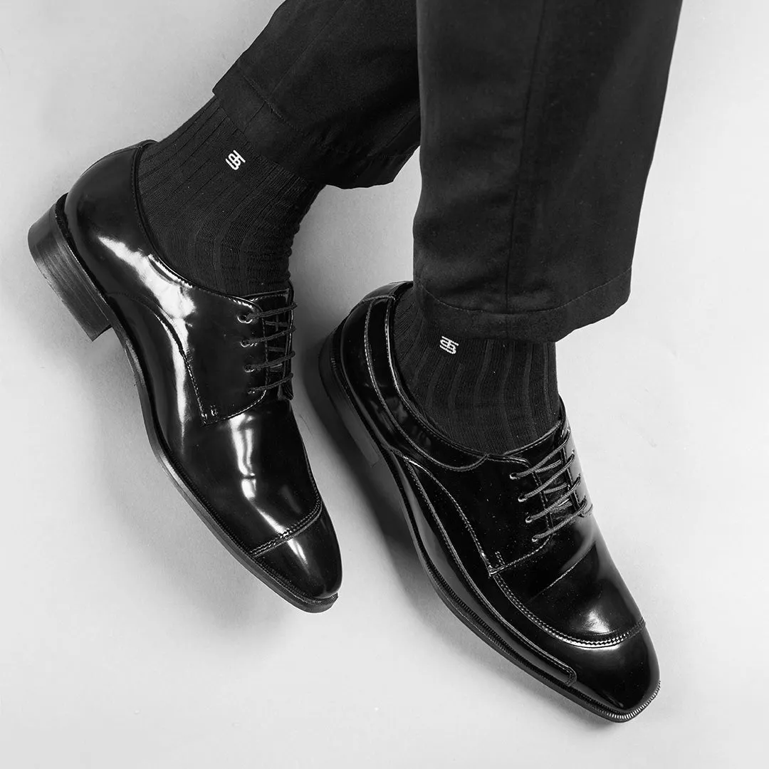 The Alternate BLIND SEAM LACE UP-BLACK