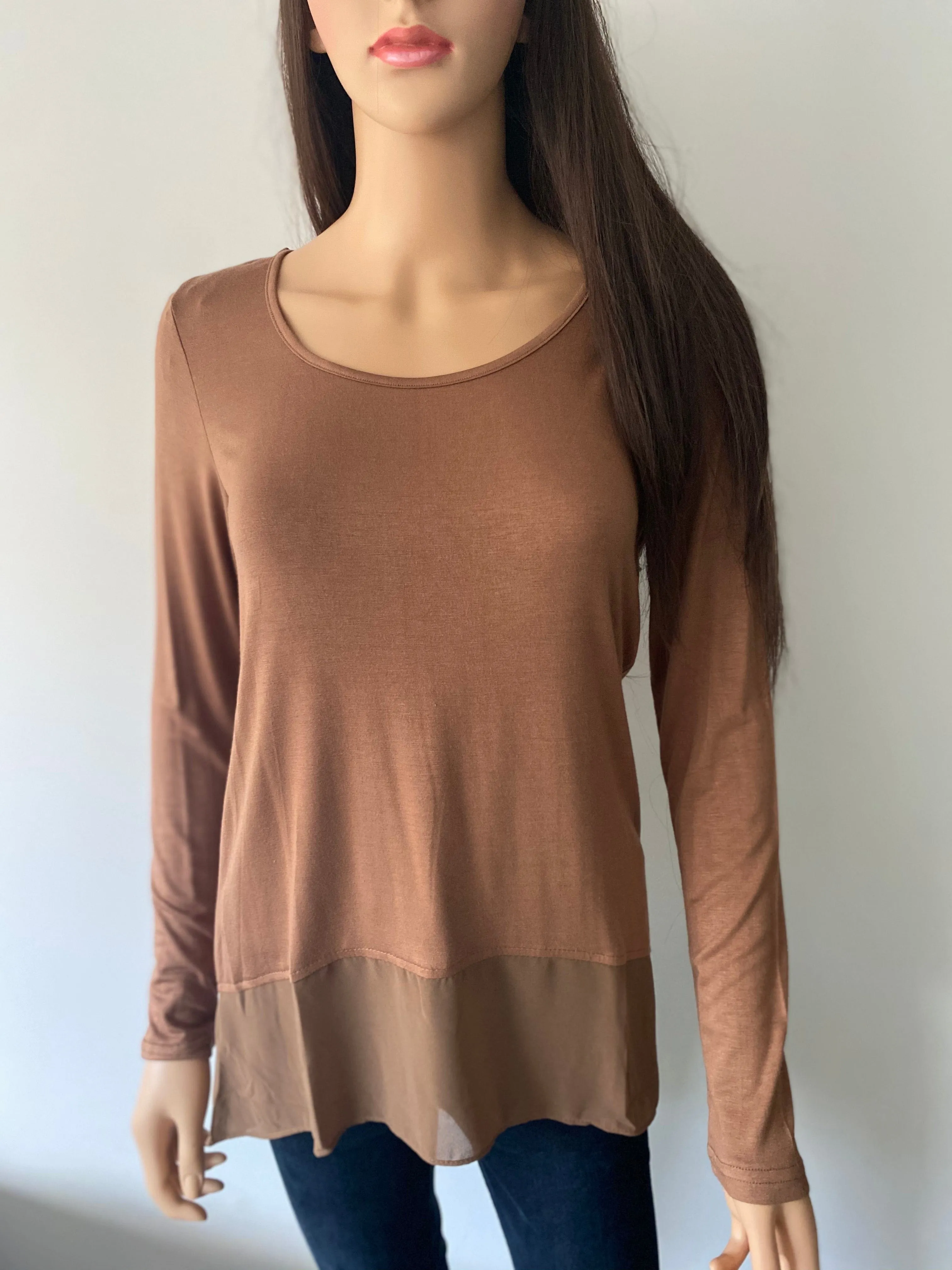 Veronica Back To Basics Jersey Top - Spicy Sugar