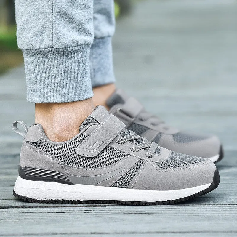 Women's breathable platform buckle tennis running sneakers